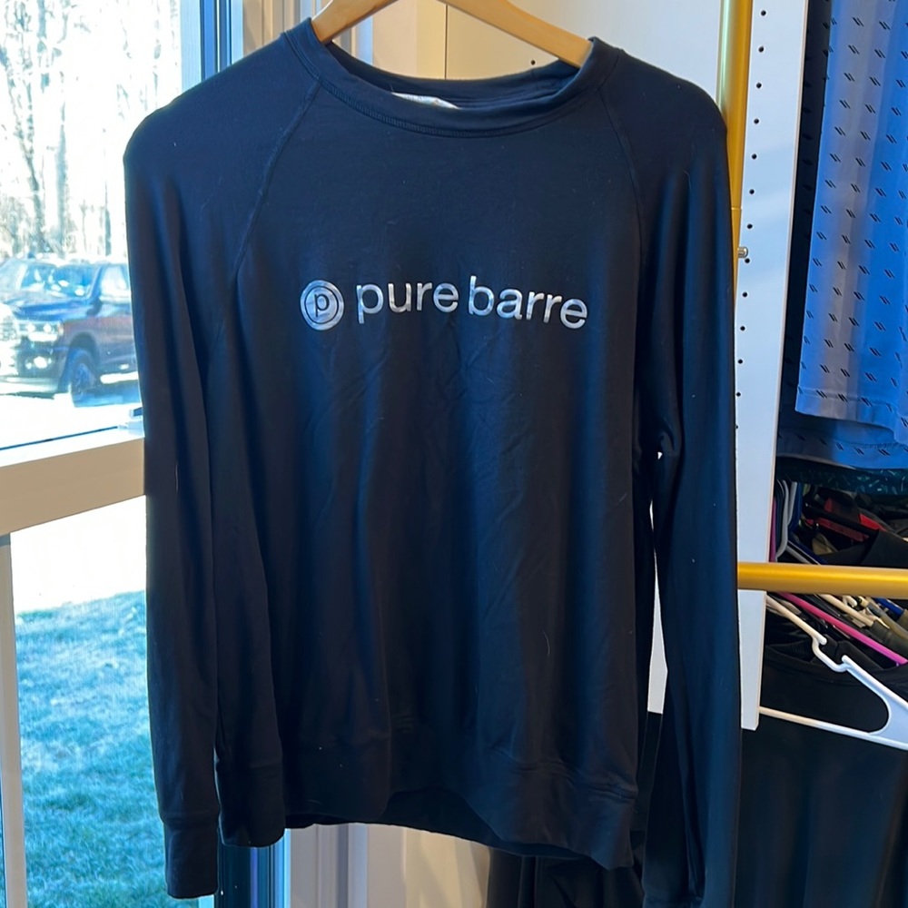Pure Barre x Tavi Noir Raglan sweatshirt